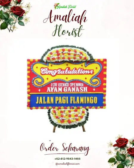 Sewa Papan Bunga Taman Baloi